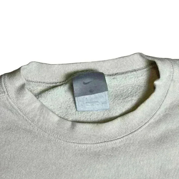 Vintage 90s Nike light beige/cream crewneck sweatshirt size XXL - Picture 4 of 6